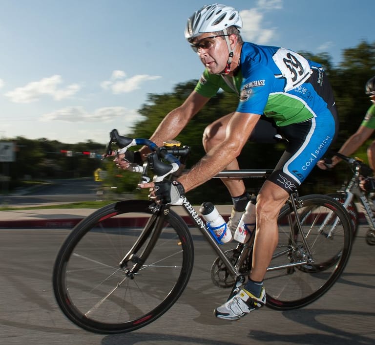 Me and the Merline, ca. 2012, during a race.